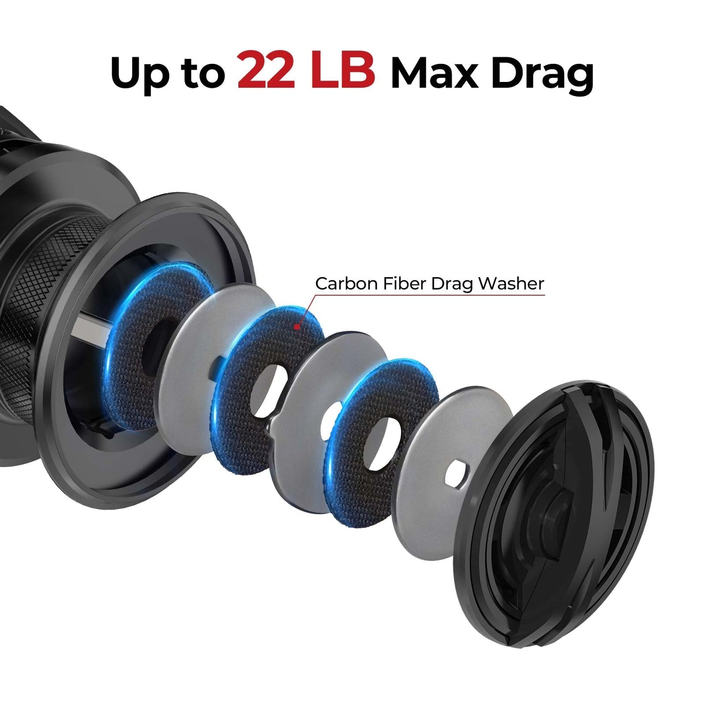 Lightweight Carbon Fiber Spinning Fishing Reel