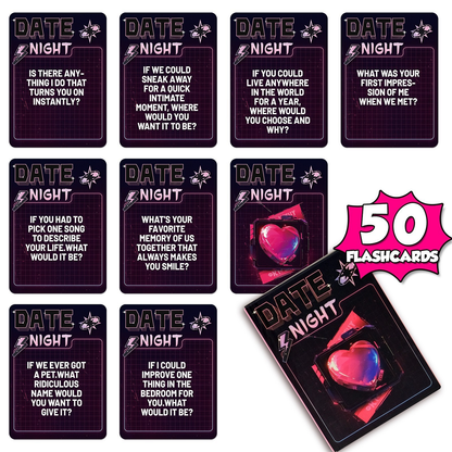 Fun Love Conversation Cards for Couples