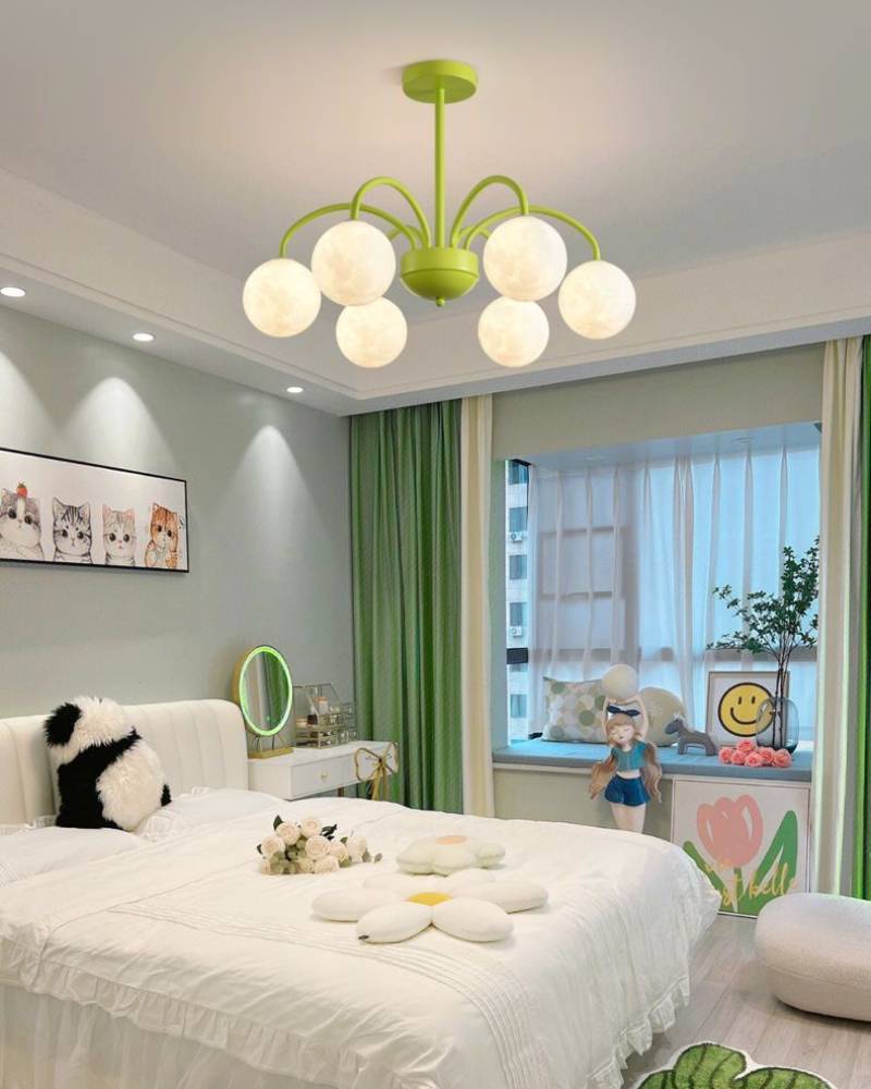 Lovely Moon Kids Ceiling Light Fixture 6-8 Arms