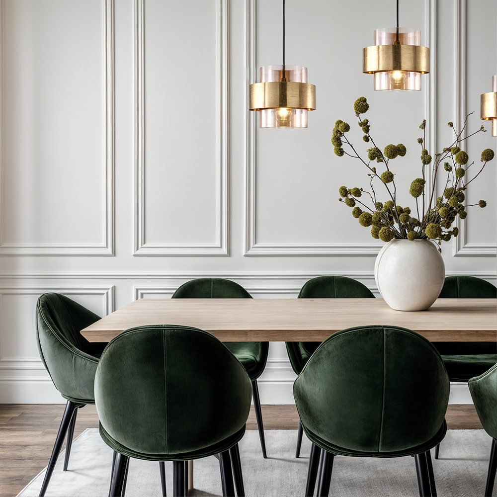 Sleek Hanging Glass Ceiling Lights