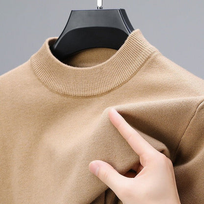 Luxurious Classic Men's Cashmere Crew Sweater - Lusomart