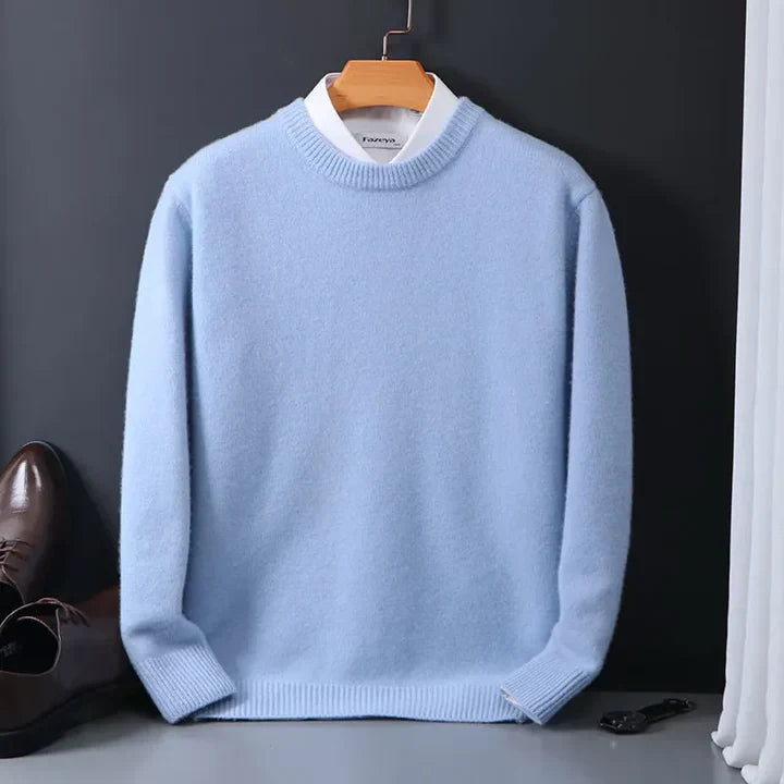 Premium Quality Mens Cashmere Crew Sweater - Lusomart