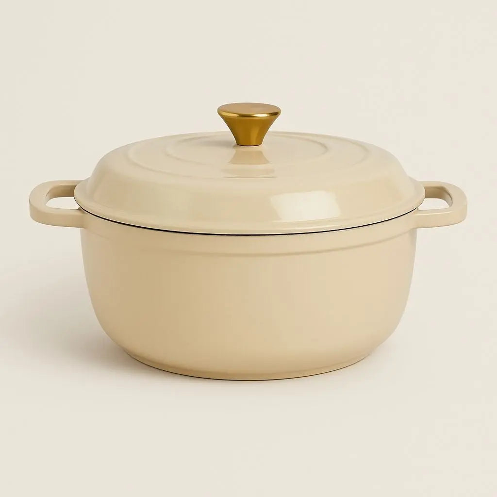 Heavy Duty Cast Iron Large Cooking Pot - Lusomart
