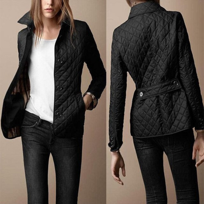 Casual Quilted Women’s Coat – Lightweight Button-Up Outerwear for Transitional Seasons 3