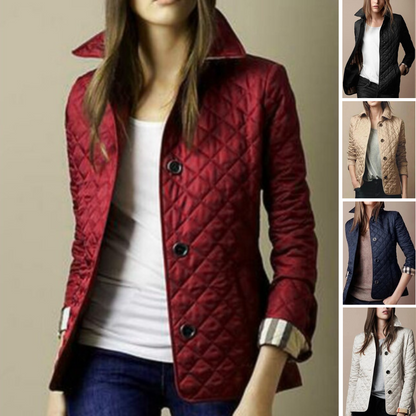 Casual Quilted Women’s Coat – Lightweight Button-Up Outerwear for Transitional Seasons 5