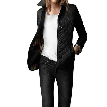 Casual Quilted Women’s Coat – Lightweight Button-Up Outerwear for Transitional Seasons 6