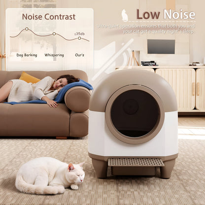 Smart Automatic Cat Litter Box with WiFi Control