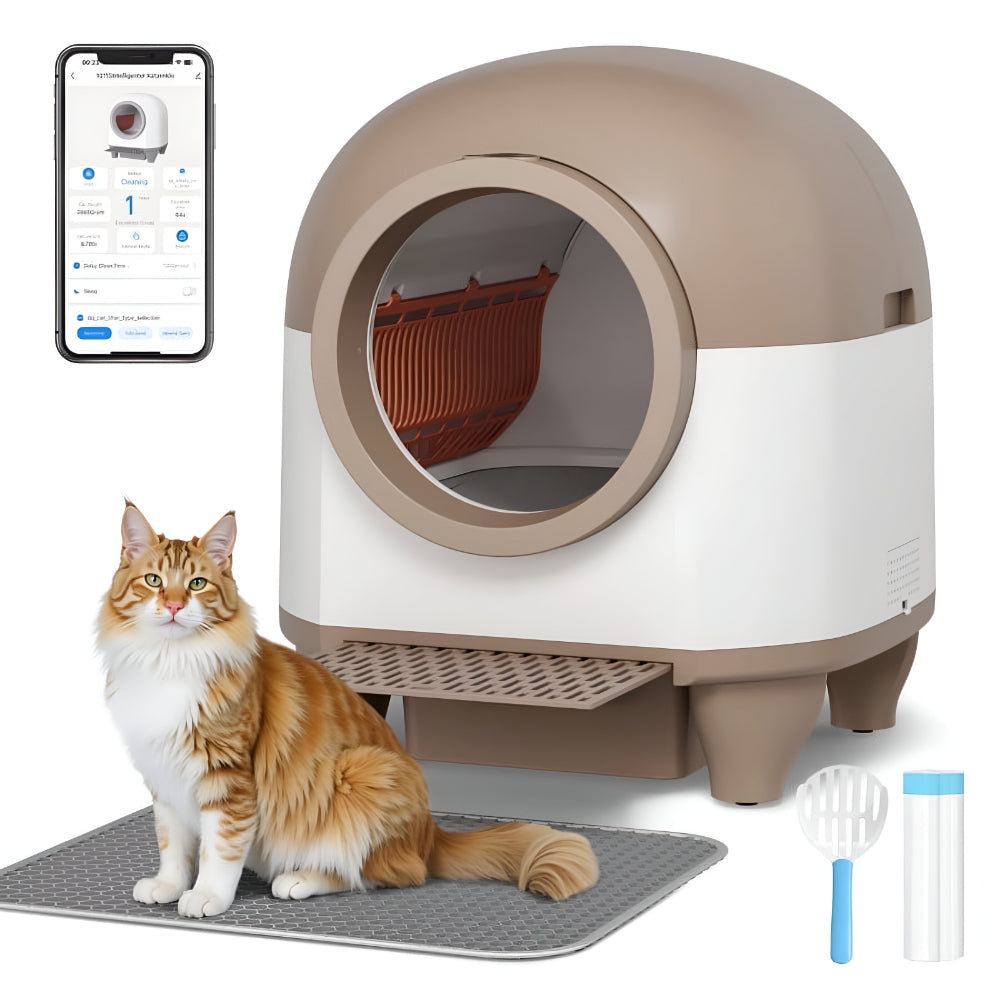 Smart Automatic Cat Litter Box with WiFi Control