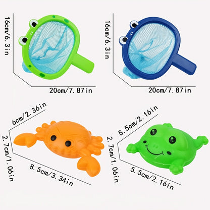 CatchiTots | Bathtub Fishing Toy Set with Net for Toddlers & Kids 4