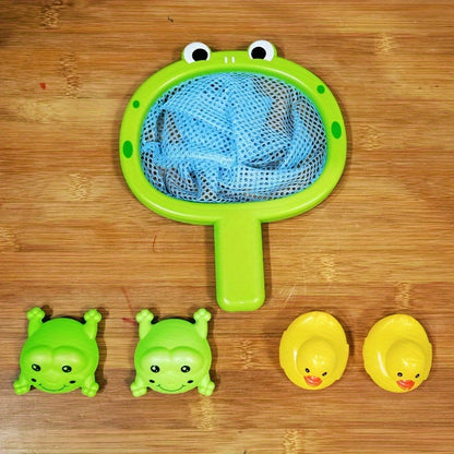 CatchiTots | Bathtub Fishing Toy Set with Net for Toddlers & Kids 6