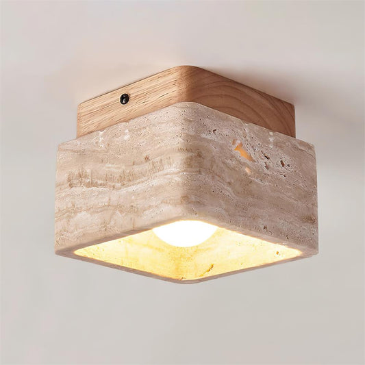 Rustic Stone Pendant Light Fixture - Lusomart