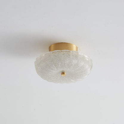 CelestiaGlow | Elegant Vintage Brass Ceiling Lamp with Crystal Diffuser 7