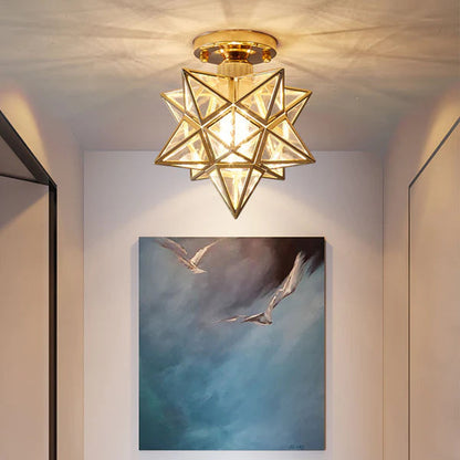 Luxurious Star Shaped Ceiling Light Fixture - Lusomart
