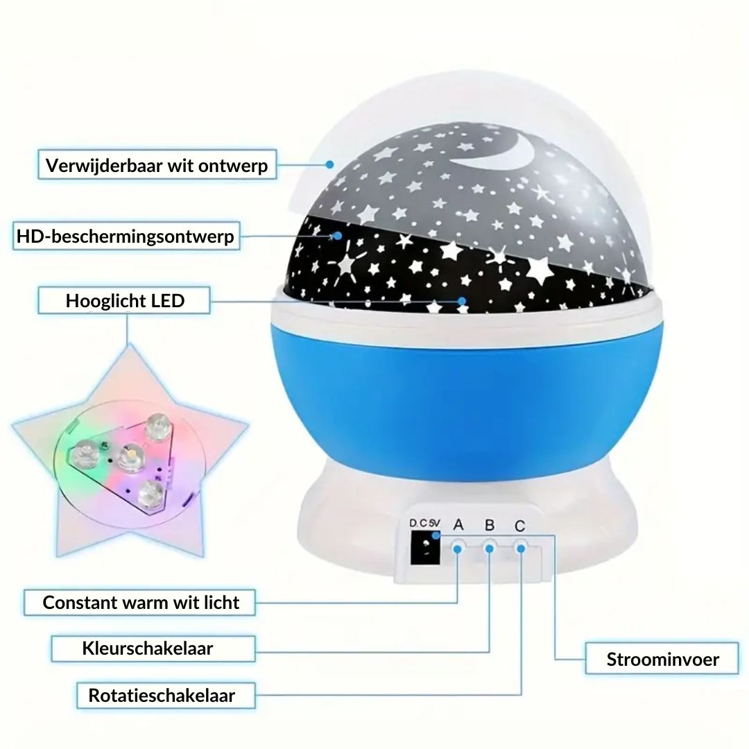 CelestialDream | Starry Night Projection Lamp for Relaxing Home Ambience 6