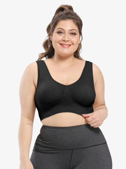 Comfortable Full Figure Sports Bra for Active Ladies - Lusomart