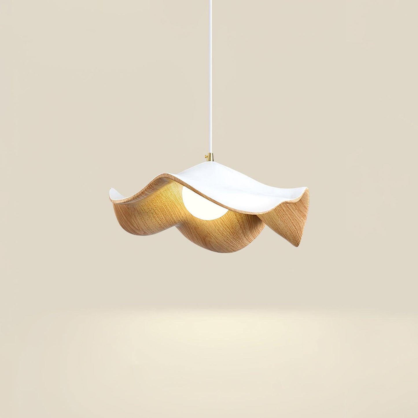 Minimalist Wave Resin Hanging Lamp - Lusomart