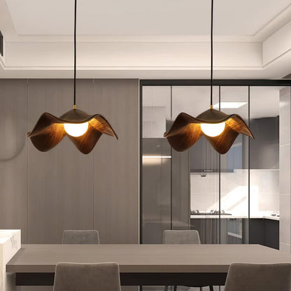 Minimalist Wave Resin Hanging Lamp