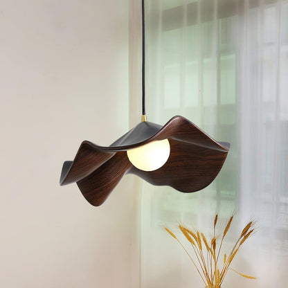 Minimalist Wave Resin Hanging Lamp