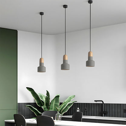 CementoWood | Rustic Minimalist Kitchen Pendant Lighting Fixture 3