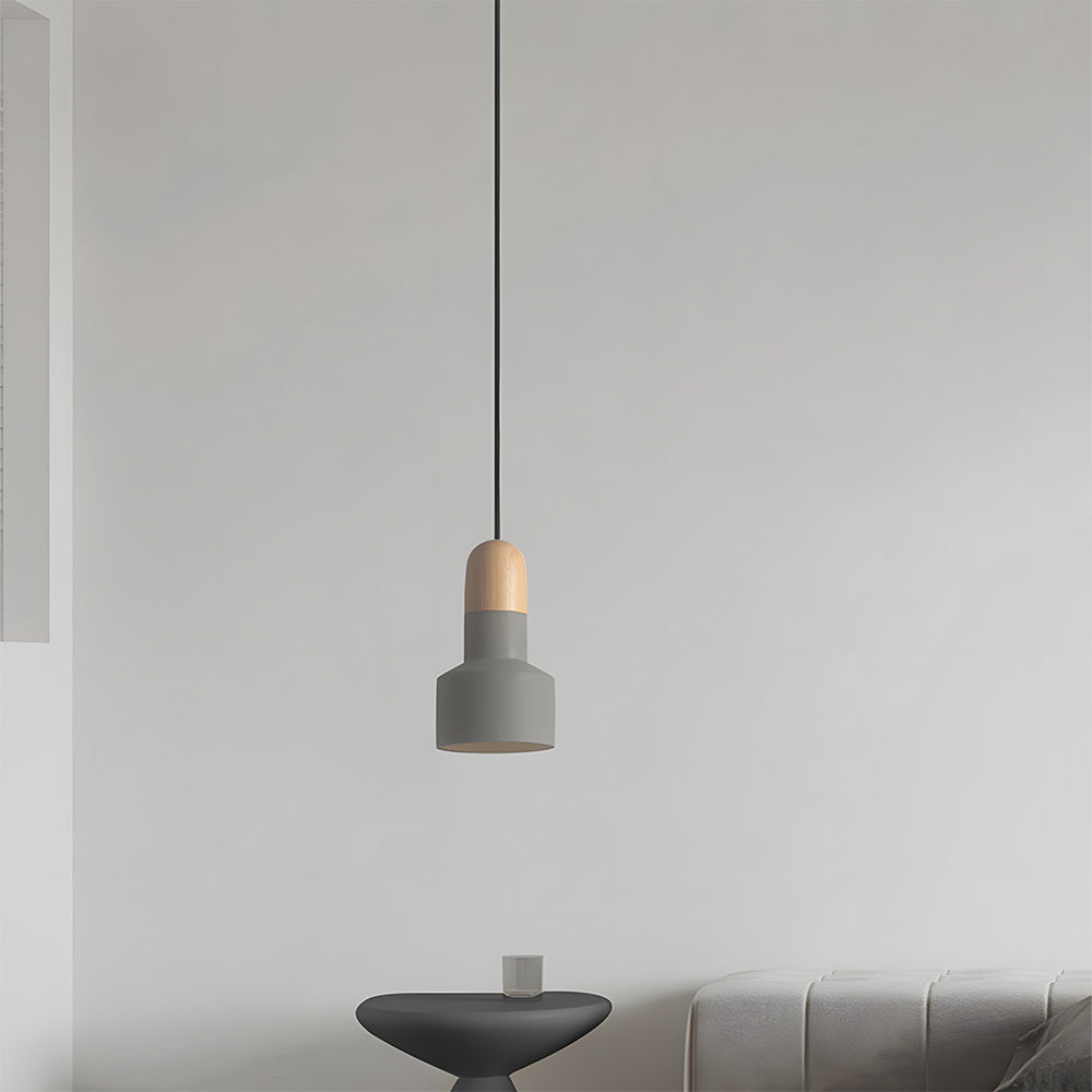 CementoWood | Rustic Minimalist Kitchen Pendant Lighting Fixture 5