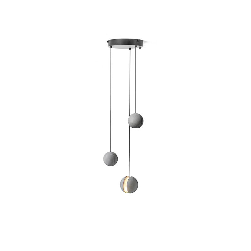 Cemento | Modern Minimalist Gray Concrete Pendant Light for Kitchen Island 10