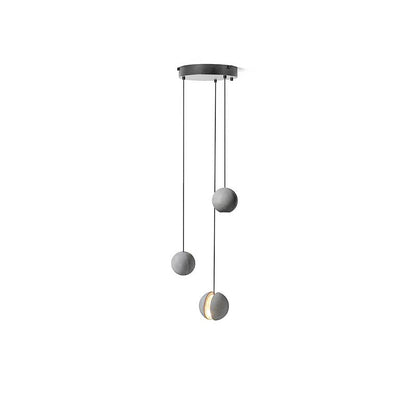Cemento | Modern Minimalist Gray Concrete Pendant Light for Kitchen Island 10