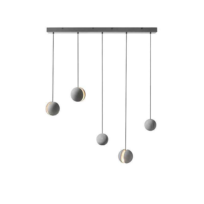 Cemento | Modern Minimalist Gray Concrete Pendant Light for Kitchen Island 12