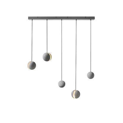 Cemento | Modern Minimalist Gray Concrete Pendant Light for Kitchen Island 12