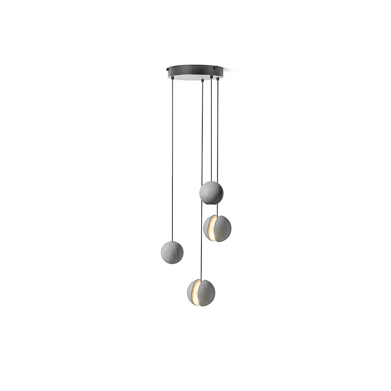 Cemento | Modern Minimalist Gray Concrete Pendant Light for Kitchen Island 13