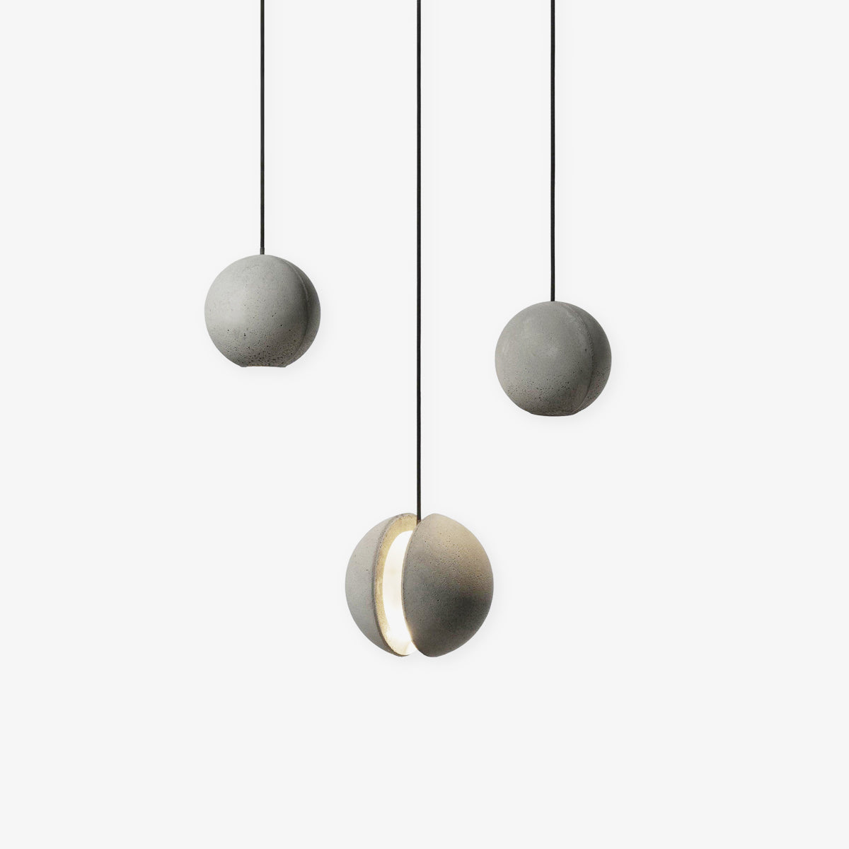 Cemento | Modern Minimalist Gray Concrete Pendant Light for Kitchen Island 3