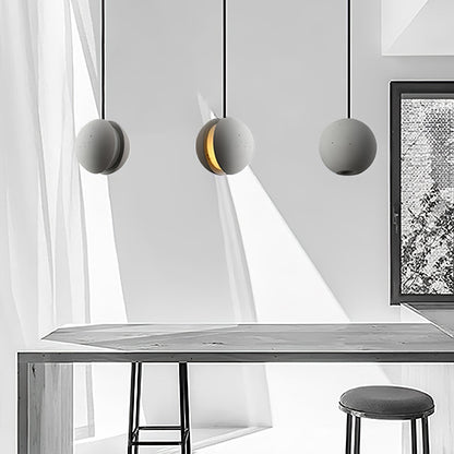 Cemento | Modern Minimalist Gray Concrete Pendant Light for Kitchen Island 4