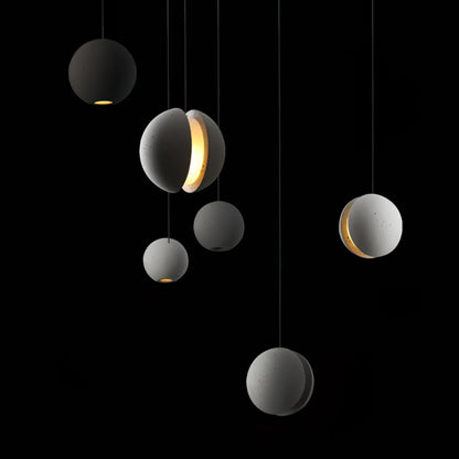Cemento | Modern Minimalist Gray Concrete Pendant Light for Kitchen Island 6
