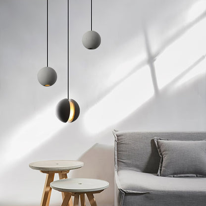 Cemento | Modern Minimalist Gray Concrete Pendant Light for Kitchen Island 7