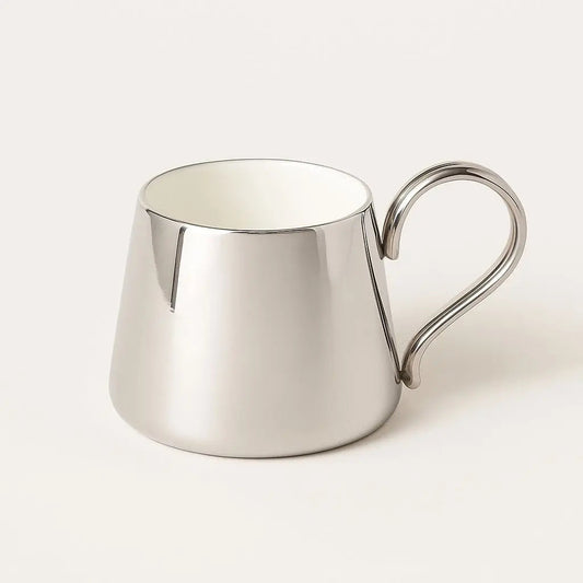 Shiny Ceramic Mug – Metallic Glossy Coating - Lusomart