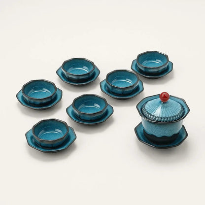 Elegant Ceramic Tea Set - Chinese Style Travel Mug - Lusomart