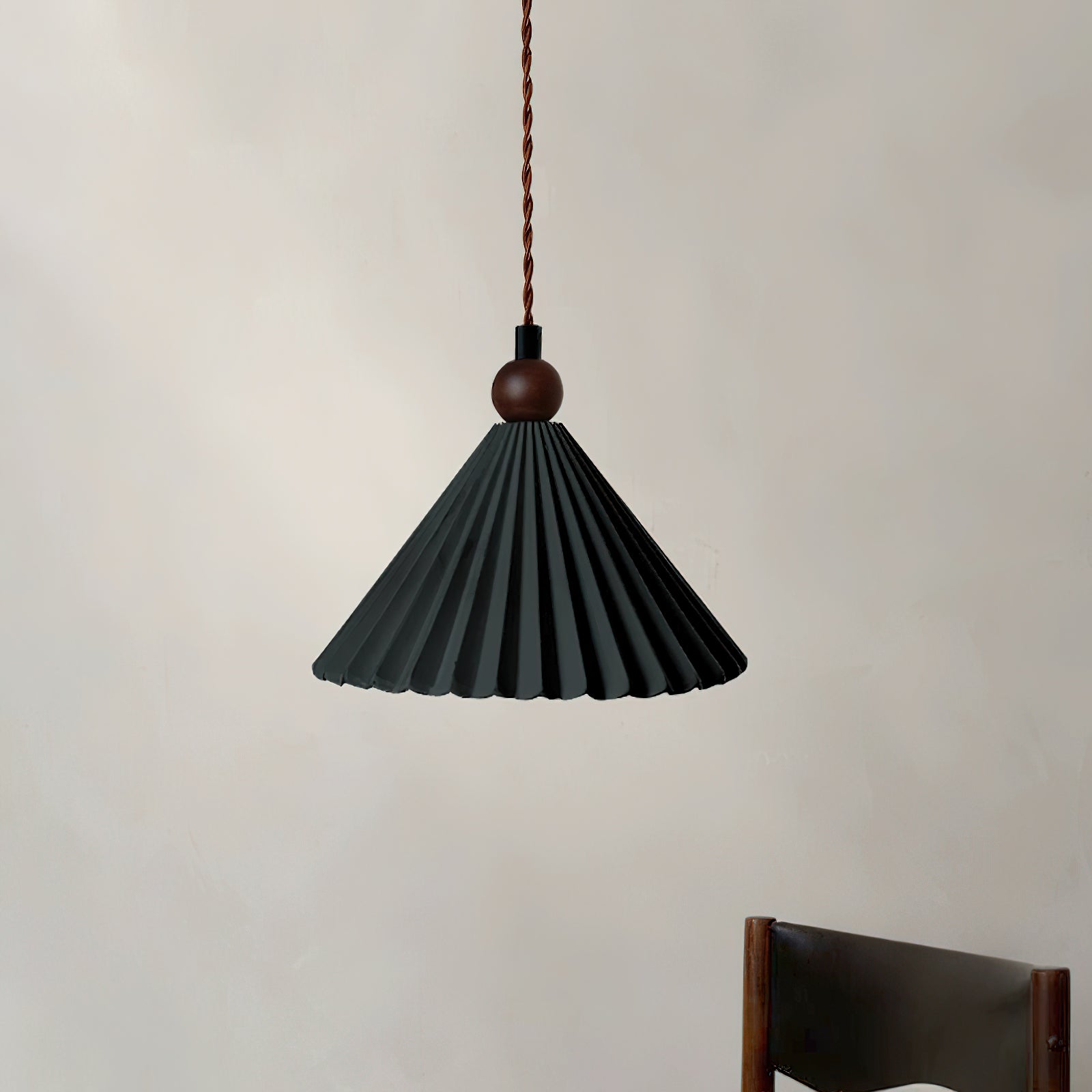 Ceramica | Elegant Dimmable Black Pendant Light for Kitchen or Living Room 6