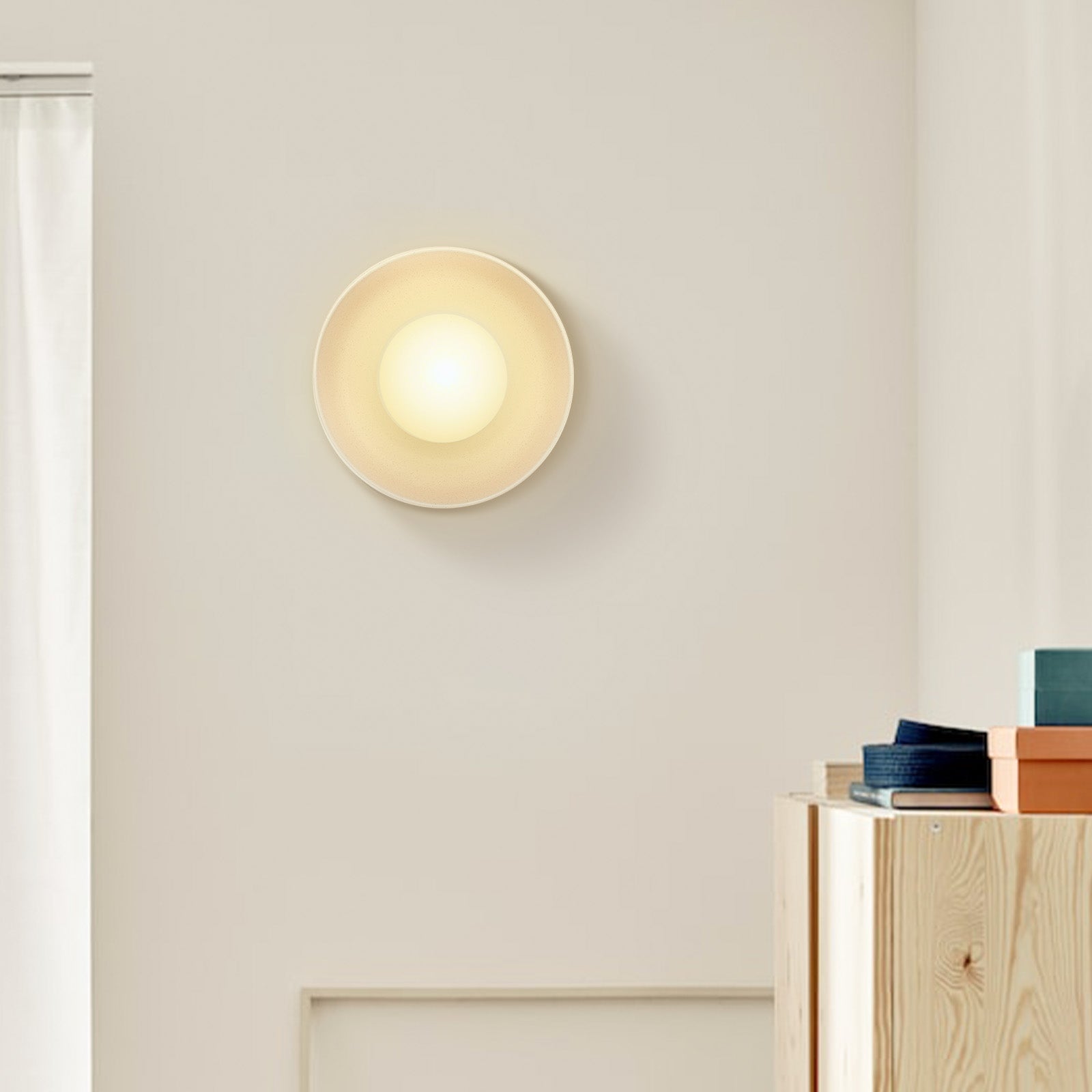 Ceramica | Stylish Warm Tone Modern Wall Sconce Lighting for Cozy Ambiance 5