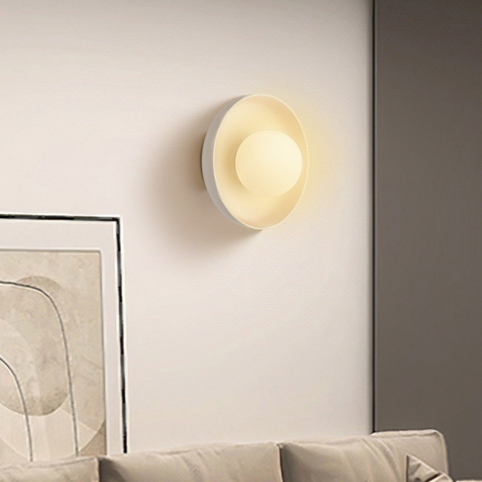 Ceramica | Stylish Warm Tone Modern Wall Sconce Lighting for Cozy Ambiance 8
