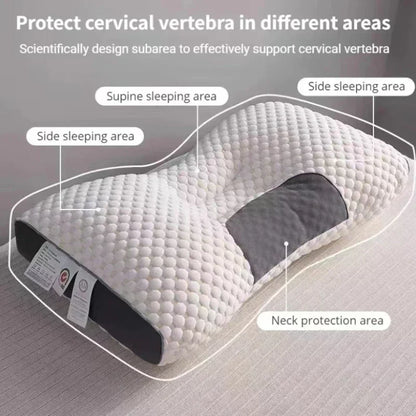 Comfort Neck Pillow with Massage and Ergonomic Support