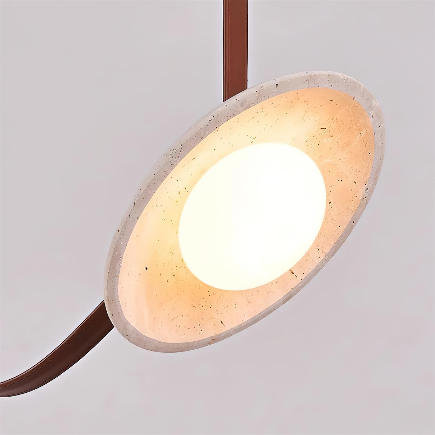 CeylonTravertine | Elegant Contemporary Glass Pendant Light for Cozy Spaces 8