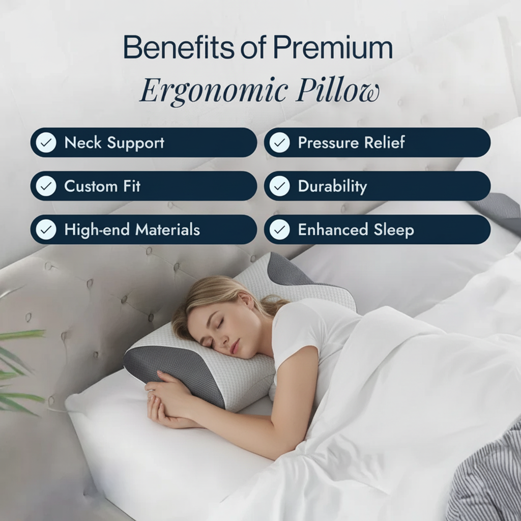Contour Supportive Memory Foam Pillow