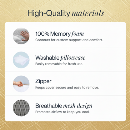 Contour Supportive Memory Foam Pillow