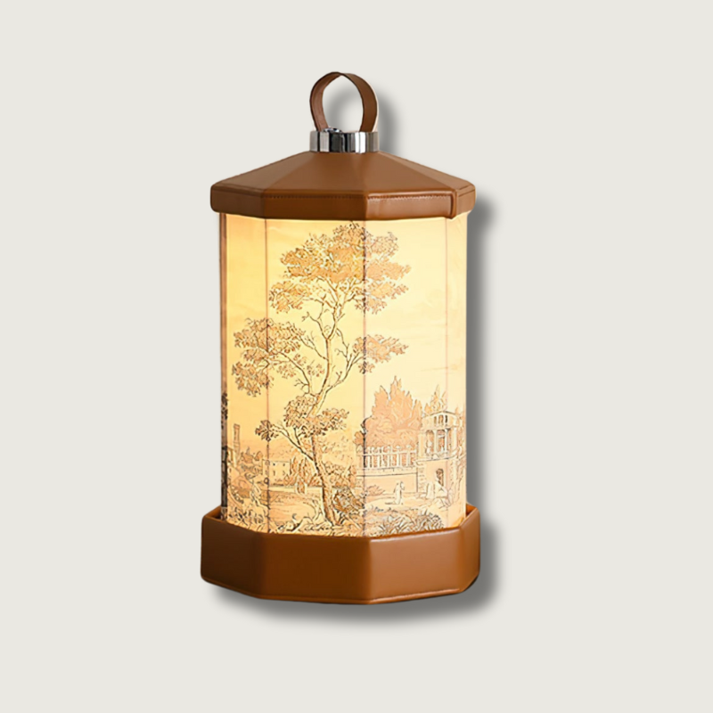 Bright Rechargeable Castle Table Lamp with Warm Glow - Lusomart
