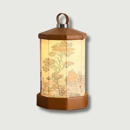 Bright Rechargeable Castle Table Lamp with Warm Glow - Lusomart