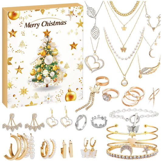Fun Kids' Beaded Jewelry Making Advent Calendar Kit - Lusomart