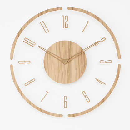 Simple Rustic Wood Wall Clock