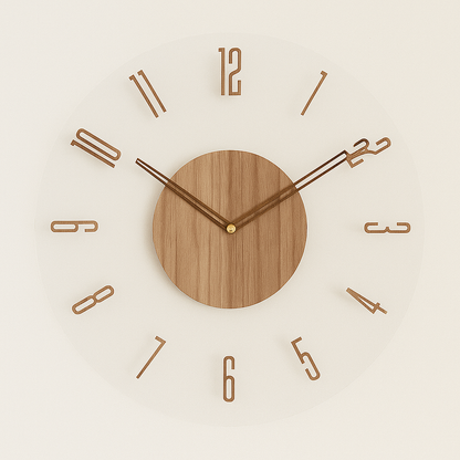 Simple Rustic Wood Wall Clock