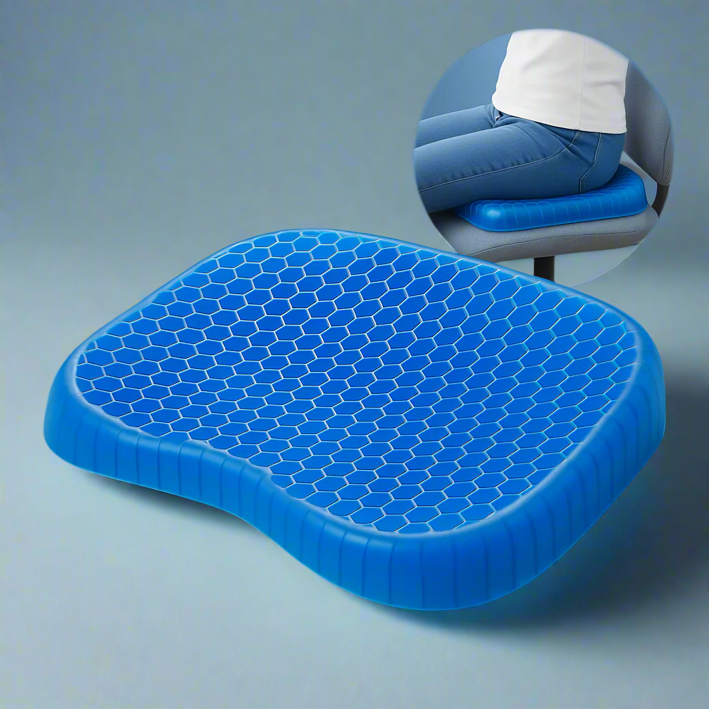 Comfort Gel Cushion For Back And Tailbone Support - Lusomart