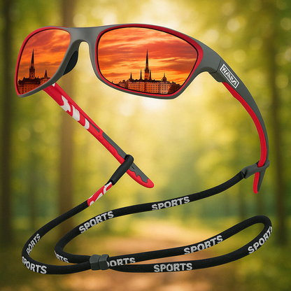 Men's Sport Wraparound Polarized Sunglasses