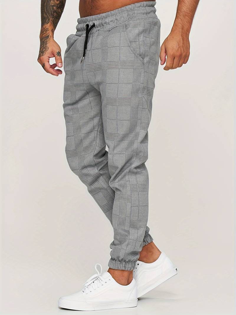 CheckMate | Stylish Modern Checked Jogging Pants for Men 1